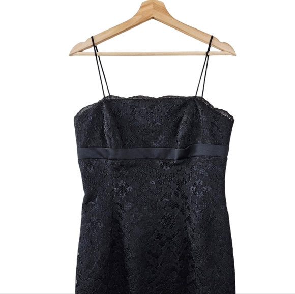 JS Collections Petite Black Lace Y2K Dress - Picture 4 of 5